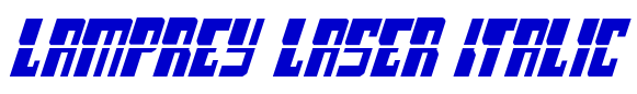 Lamprey Laser Italic الخط